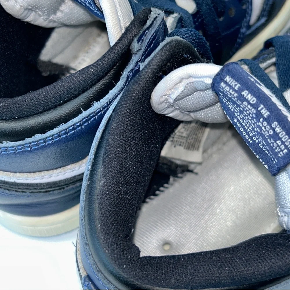 Nike Air Jordan 1 Retro High Kid Size 12C Blue White Athletic Shoes Sneakers - Picture 13 of 15